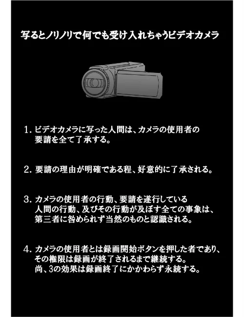 写るとノリノリで何でも受け入れちゃうビデオカメラ【白抜き修正版】（単話）[作]角煮煮/〈エロ漫画〉 試し読みサンプル 5ページ目