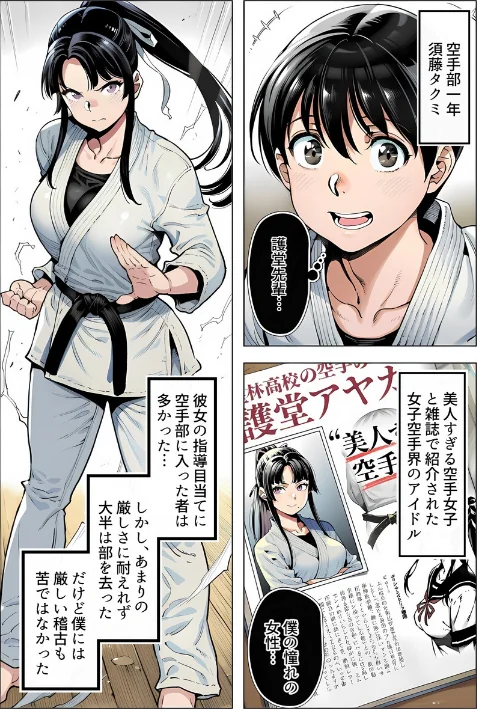 ボクが好きな空手部の先輩が、クズ男に敗北してNTR快楽セックスされる話（単話）[作]えたあなる/〈エロ漫画〉 試し読みサンプル 5ページ目