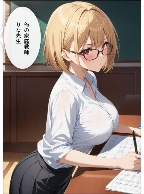 巨乳眼鏡家庭教師 快楽堕ちしたので中出ししてあげた【モザイク版】[作]憧れ委員会/〈エロ漫画〉 試し読みサンプル 2ページ目
