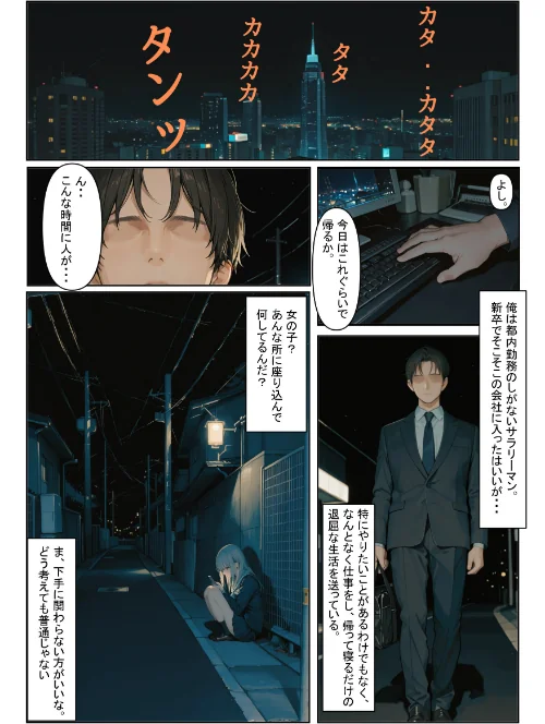 家出少女を拾ったら【モザイク版】[作]かまあげ館/〈エロ漫画〉 試し読みサンプル 2ページ目
