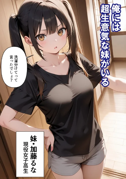 めちゃくちゃ生意気な現役学生アイドルの妹パンツでシコってたら…【モザイク版】[作]ルミナ/〈エロ漫画〉 試し読みサンプル 2ページ目