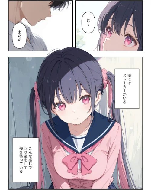 謎の地雷形女子校生が推しのち○ ぽにメス堕ちするまでの記録【モザイク版】（単話）[作]ルミナ/〈エロ漫画〉 試し読みサンプル 2ページ目