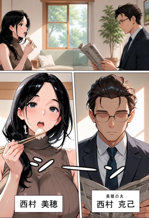隣の新婚夫を淫乱人妻が寝取って種付けプレスされる話【棒消し修正版】[作]ヒロインファクトリー/〈エロ漫画〉 試し読みサンプル 2ページ目