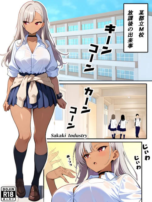 黒ギャルに進路指導【棒消し修正版】[作]Sakaki IndustryAI（2D）/〈エロ漫画〉 試し読みサンプル 2ページ目